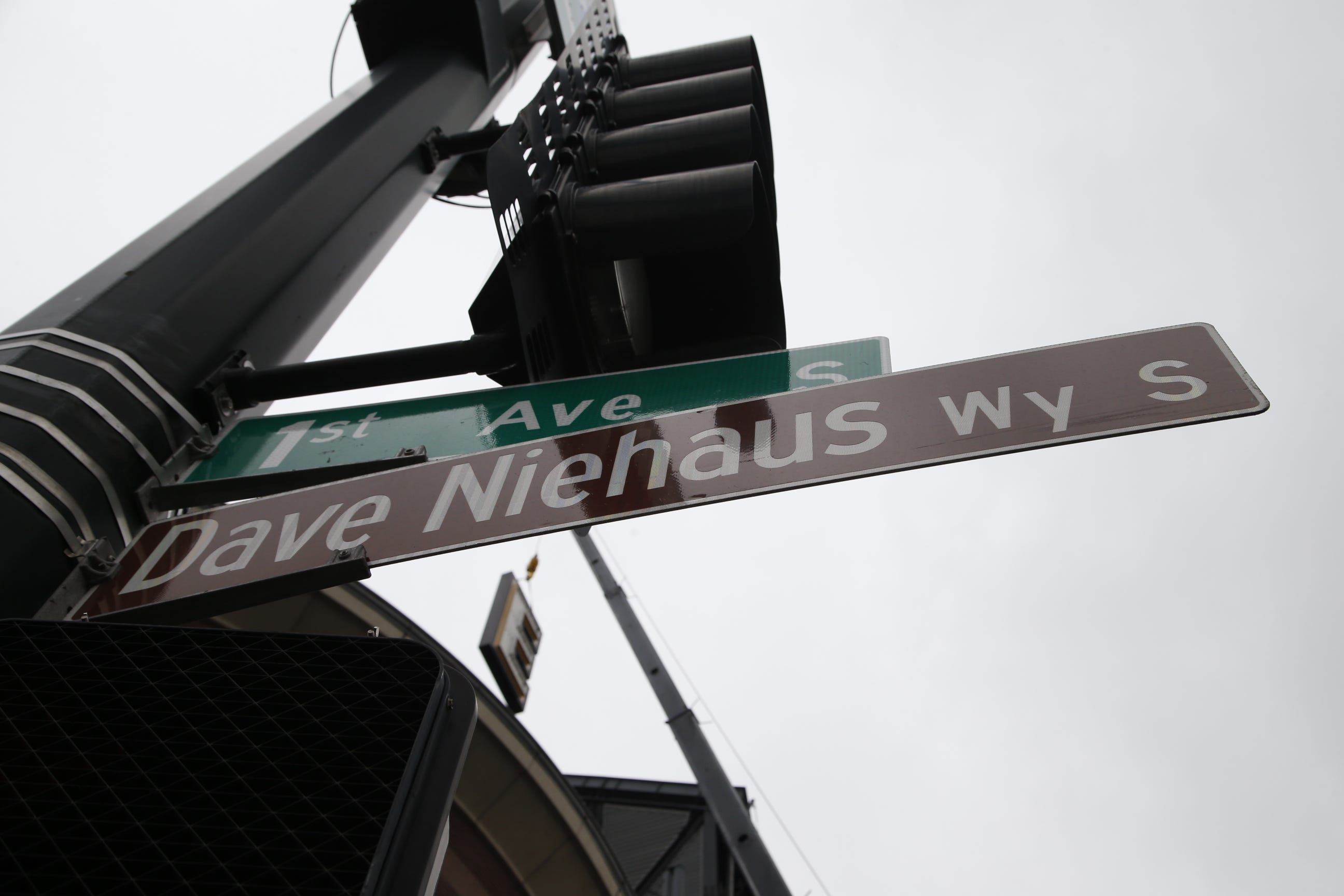 Safeco Field Sign Comes Down From The Corner Of Edgar Dave