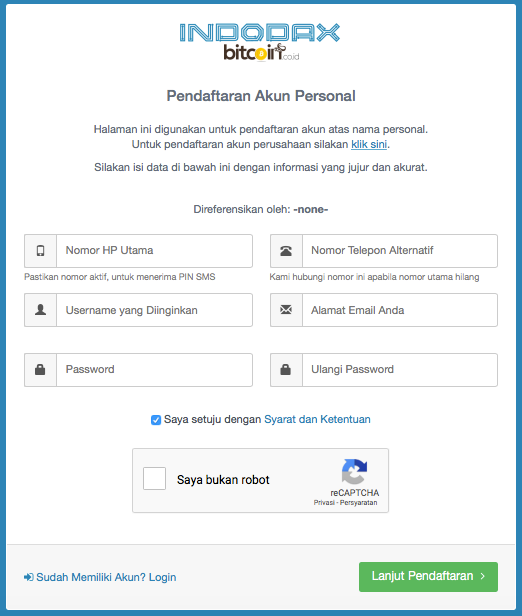 indodax bitcoin login