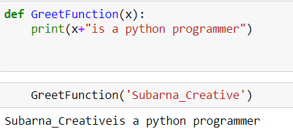 parameters and functions in python function