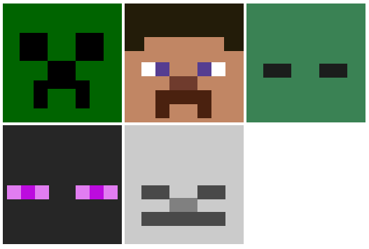 Personagens De Minecraft Construidos Com Canvas By Guto Xavier Gutoffline Medium