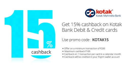 Paytm Kotak Offer Paytm Blog