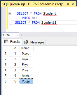 Set Operators in SQL. Set Operators | by mayuri budake | Medium