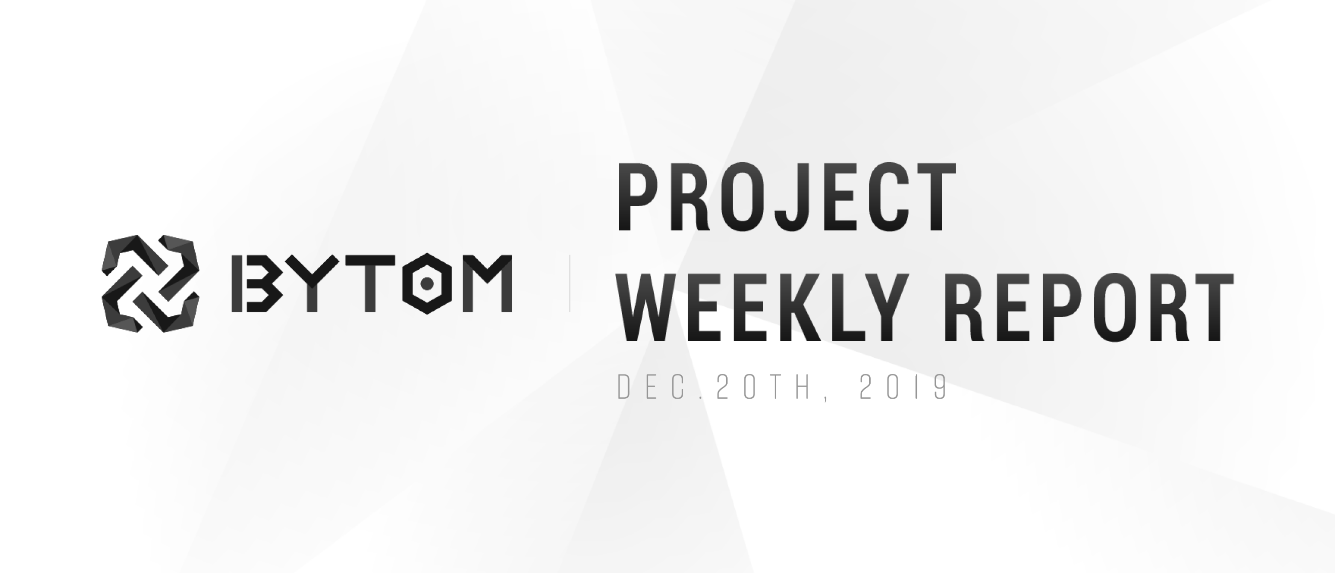Bytom Weekly News. Project Development | by BYTOM BLOCKCHAIN | Medium