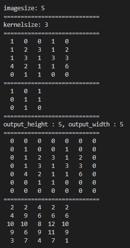 Convolution with C code | by Seung Hwan Baek | Medium