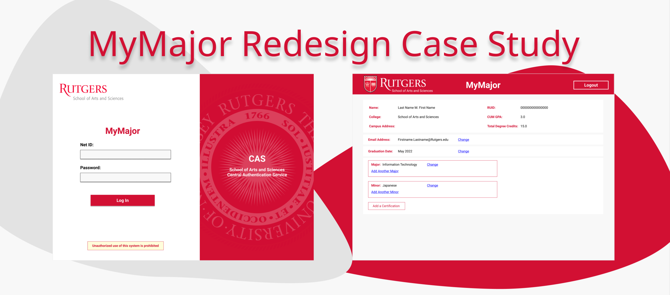 Rutgers Redesign Case Study. A college student’s redesign of their ...