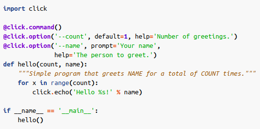 Comparison of Python Command-Line Parsing Libraries — Docopt, Click ...