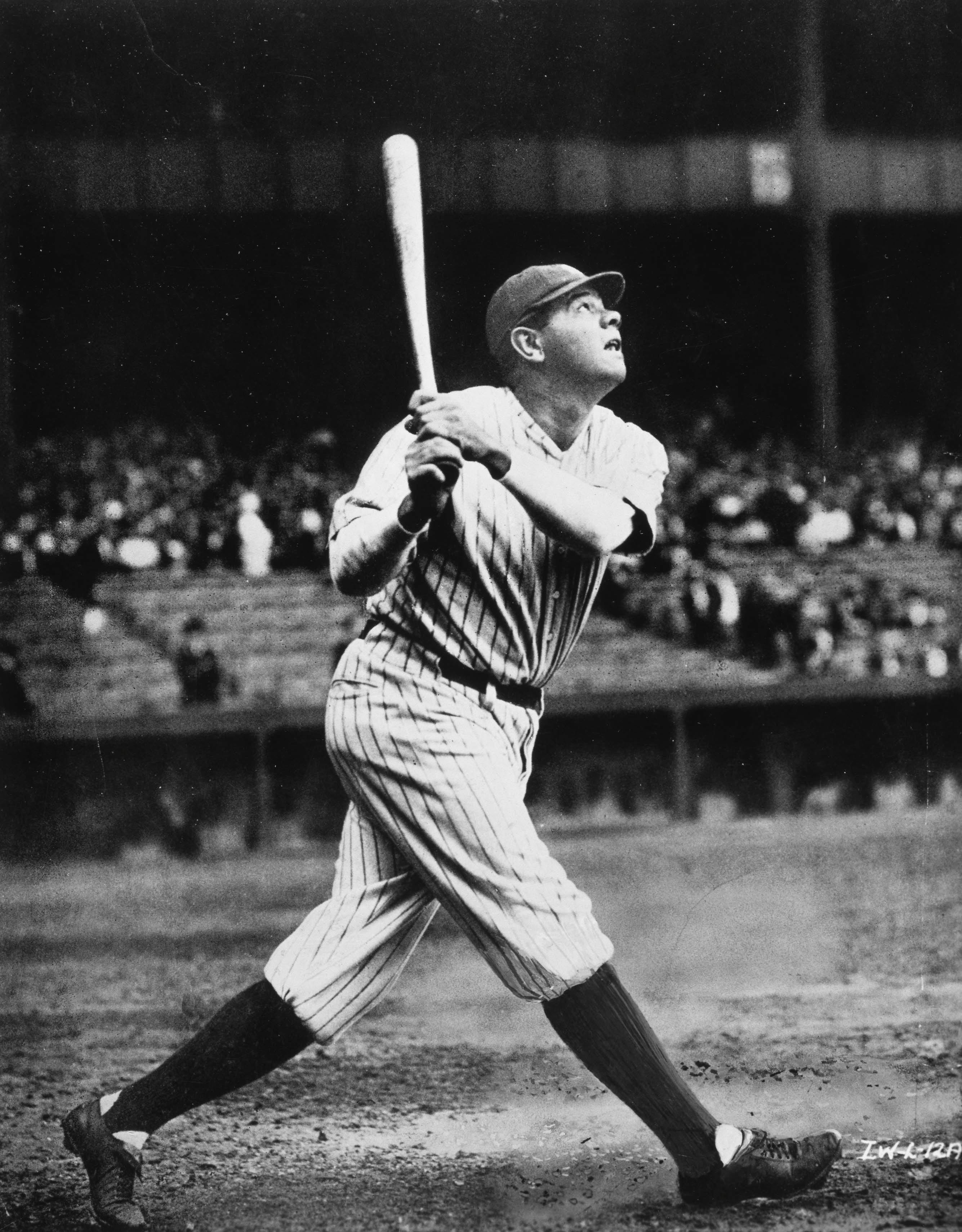 babe ruth hitting