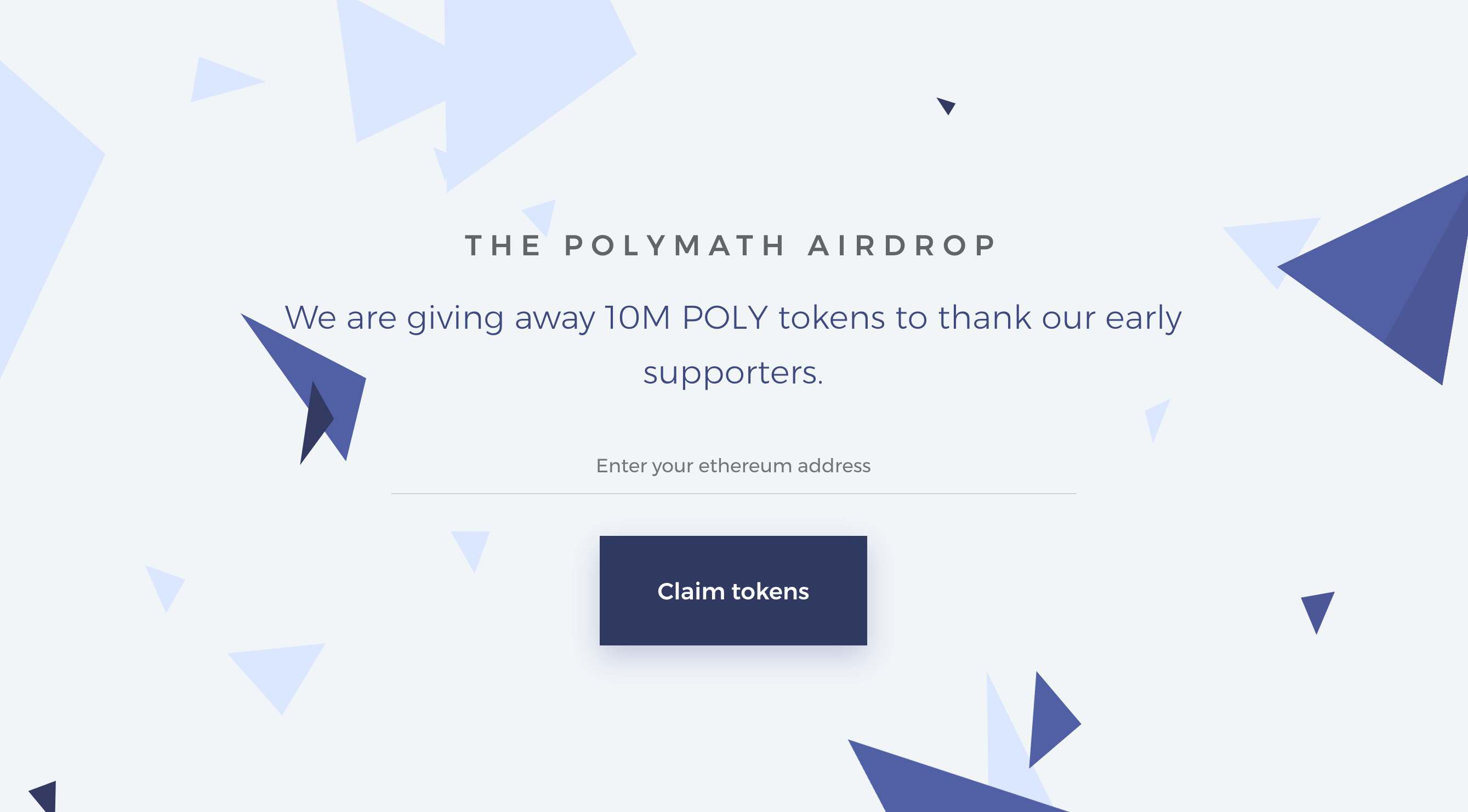 Polymath Token Airdrop FAQ. We are thrilled to experience ...