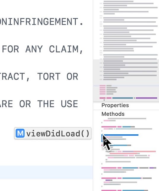 快速瀏覽程式的 mini map — Xcode 11 新功能. 當我們在 Xcode 11 撰寫程式時,右手邊多了一個叫 mini map ...