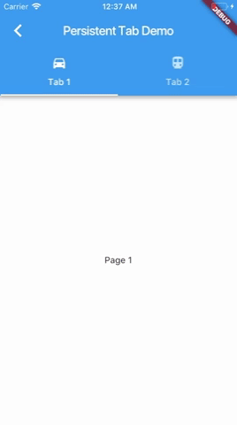 Flutter : Persistent Tab bars. When I was migrating to Flutter an… | by