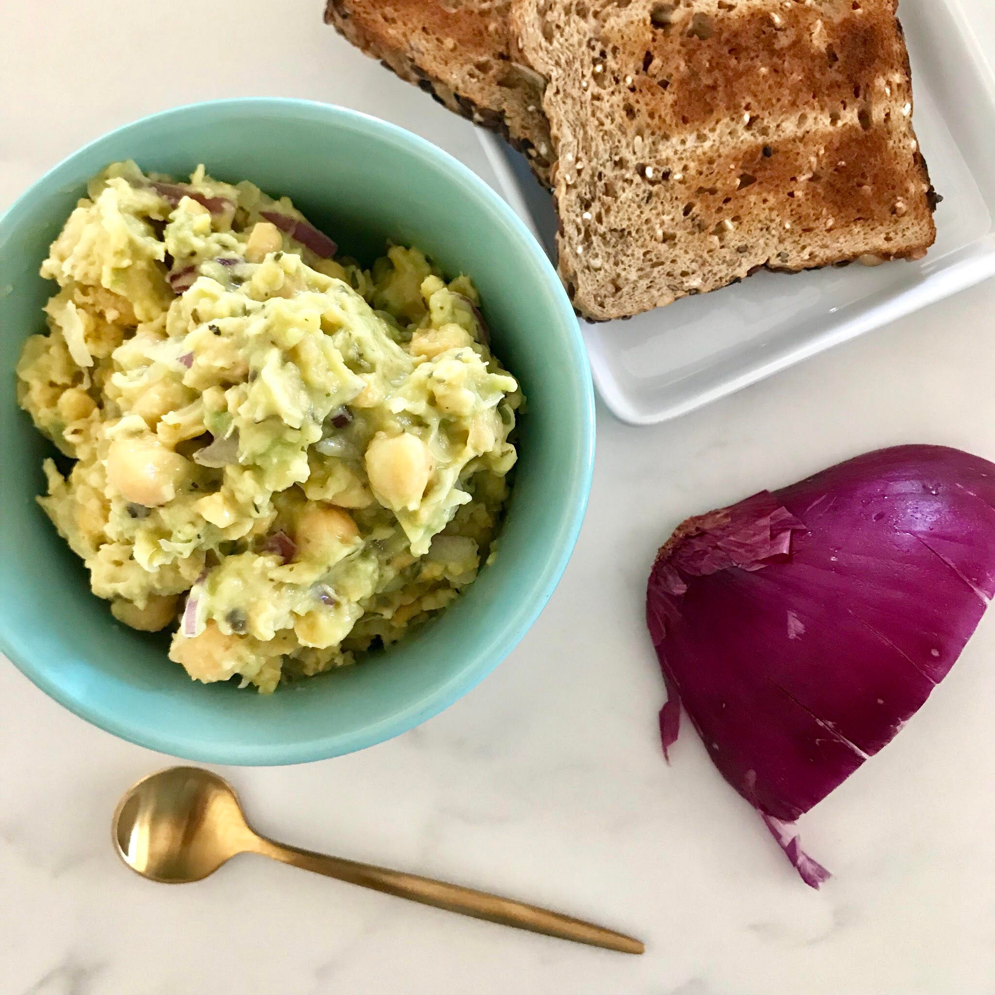 Plant Based Eating With Type 1 Diabetes Chickpea Salad