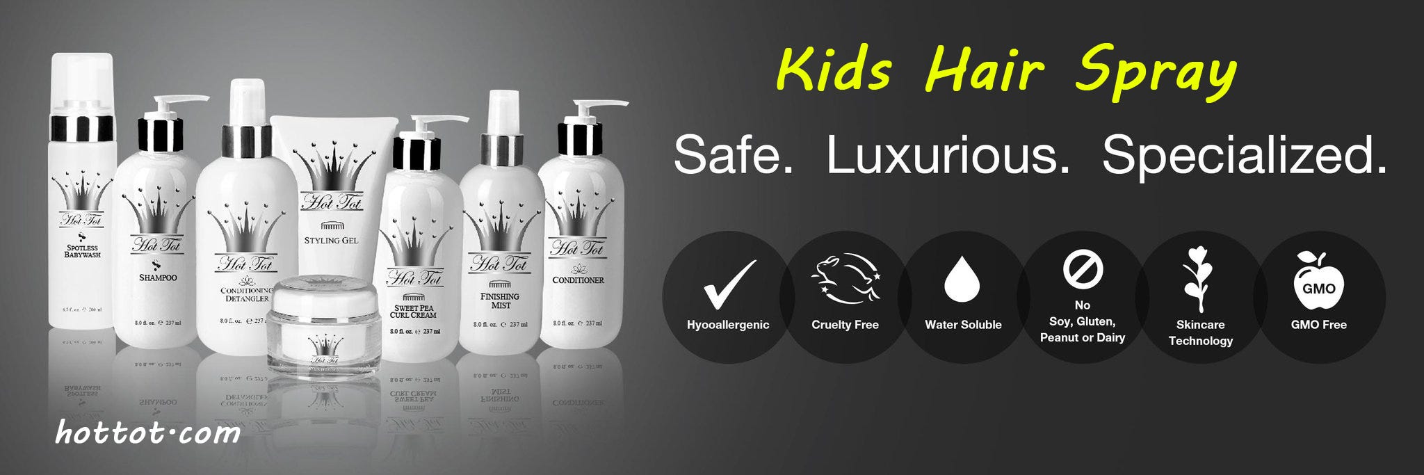 Kids Hair Spray Hottot Haircare Medium