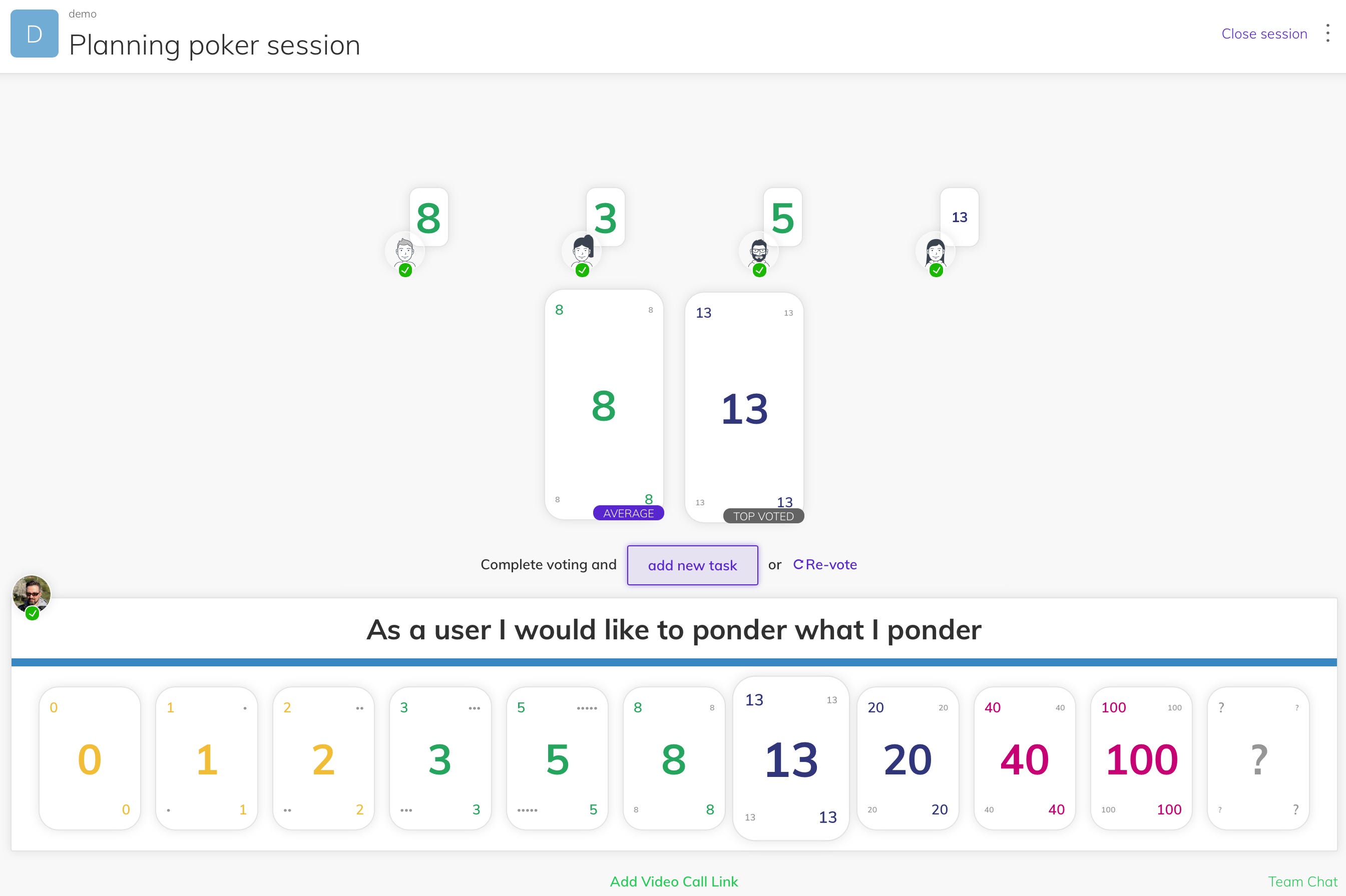 Planning poker meeting. Team O’clock is proudly adding planning… by