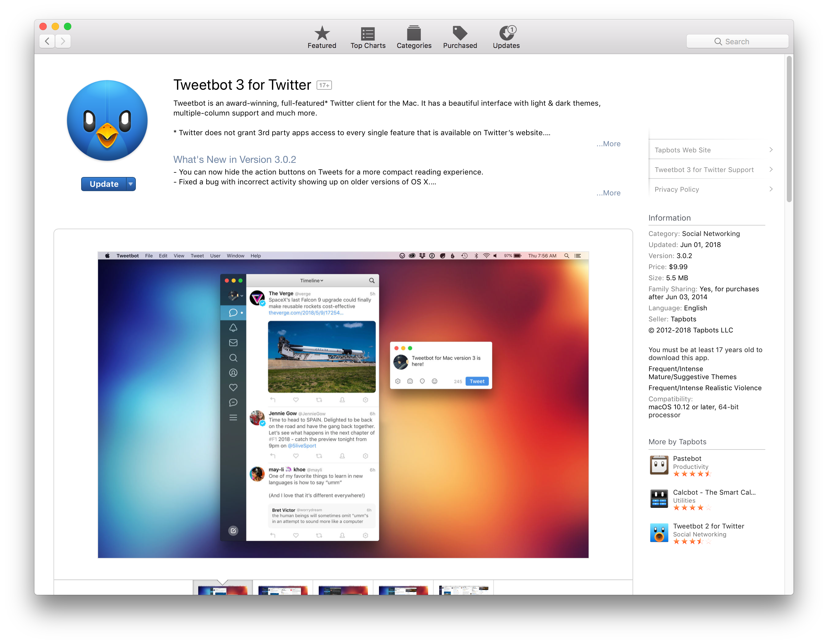 Tweetbot 3 0 – Popular Twitter Clients