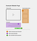 Wireframe highlighting ares of the webpage that have hazard risks such as attention, spam, and privacy issues.