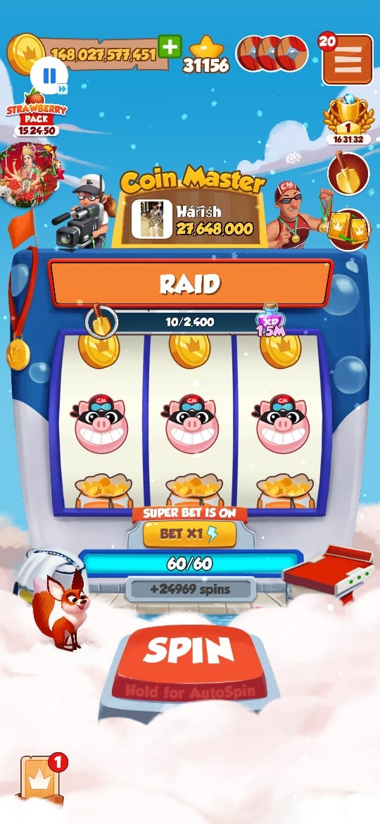 60 spin link coin master free