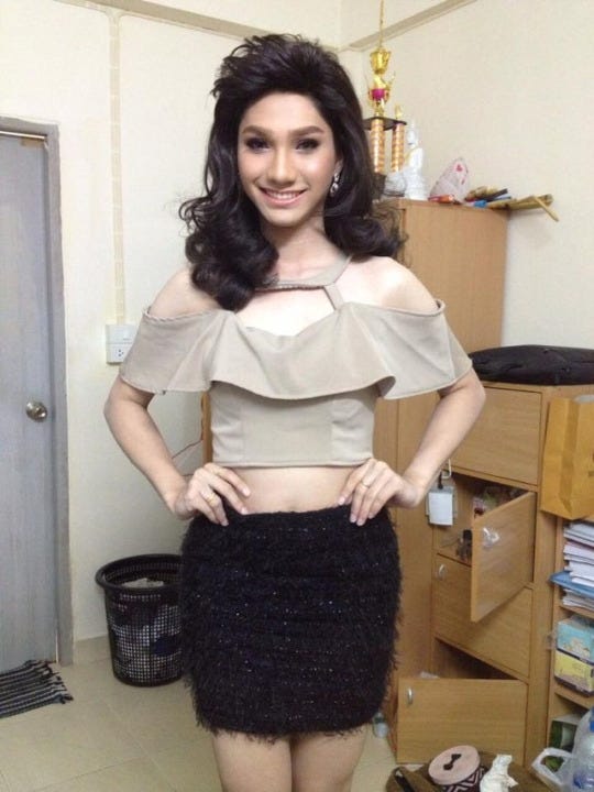 Beautiful Crossdresser From Thailand Lycorcatsuit Medium