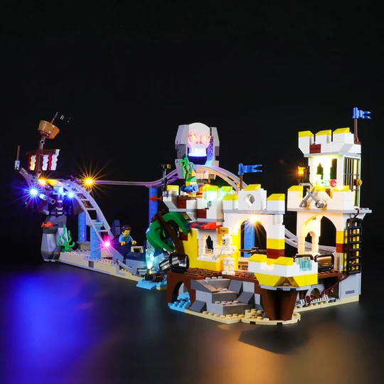 lego pirate roller coaster power functions