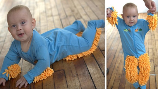 baby suit mop