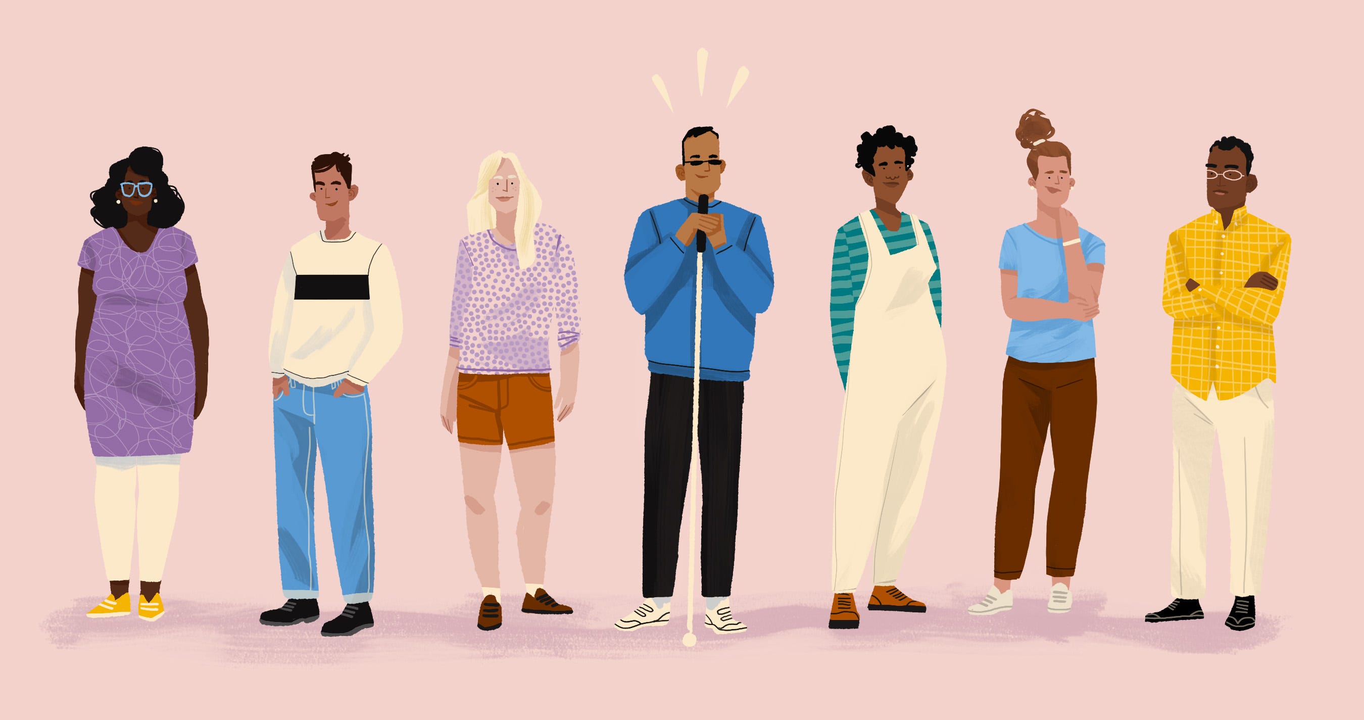 The cover image for the page, showing variety of people standing side by side.