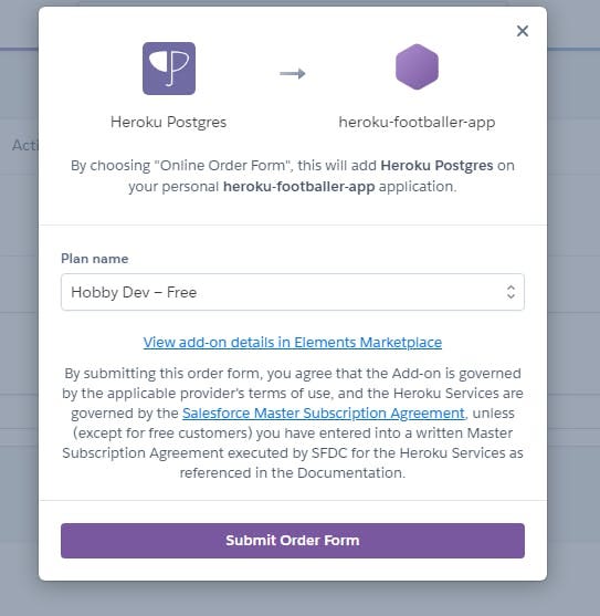 PostgreSQL add-on added