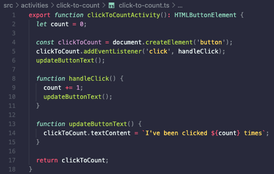 Using TDD to build a “click counter button” in TypeScript | by Simon  Lutterbie | Medium