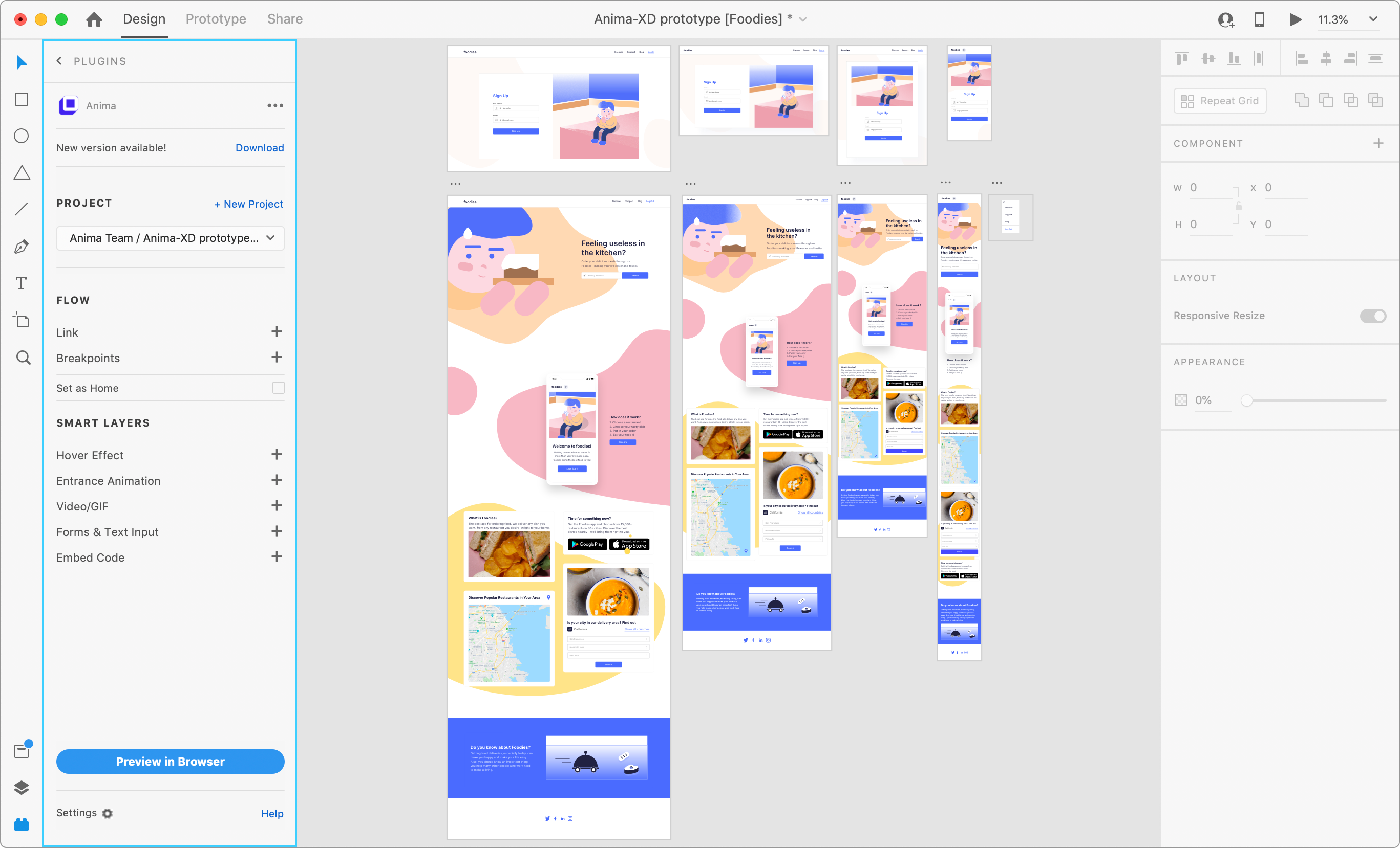 How To Create A High Fidelity Prototype And Export Html With Adobe Xd By Anima App Anima App