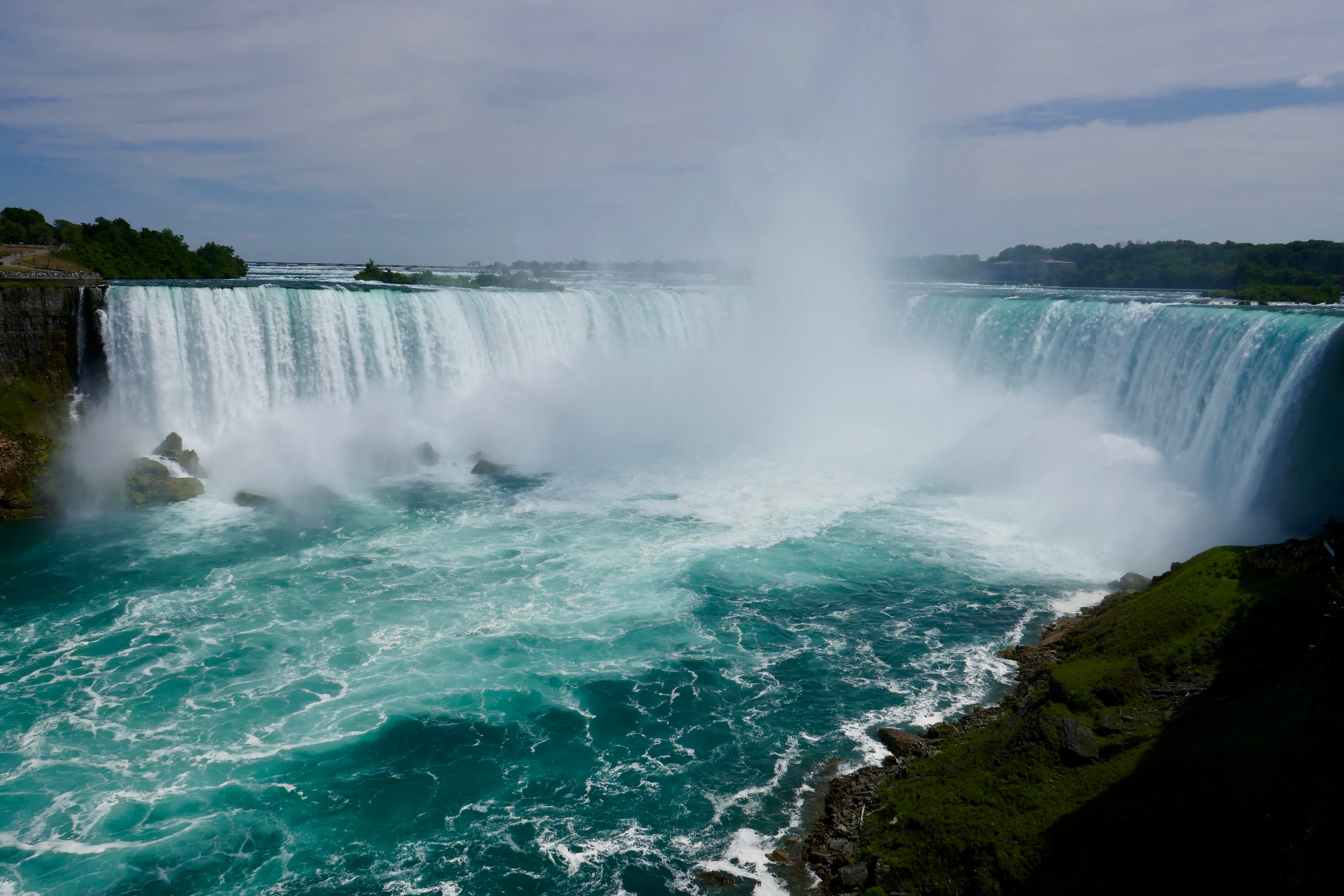 Would you tightrope walk across this waterfall?