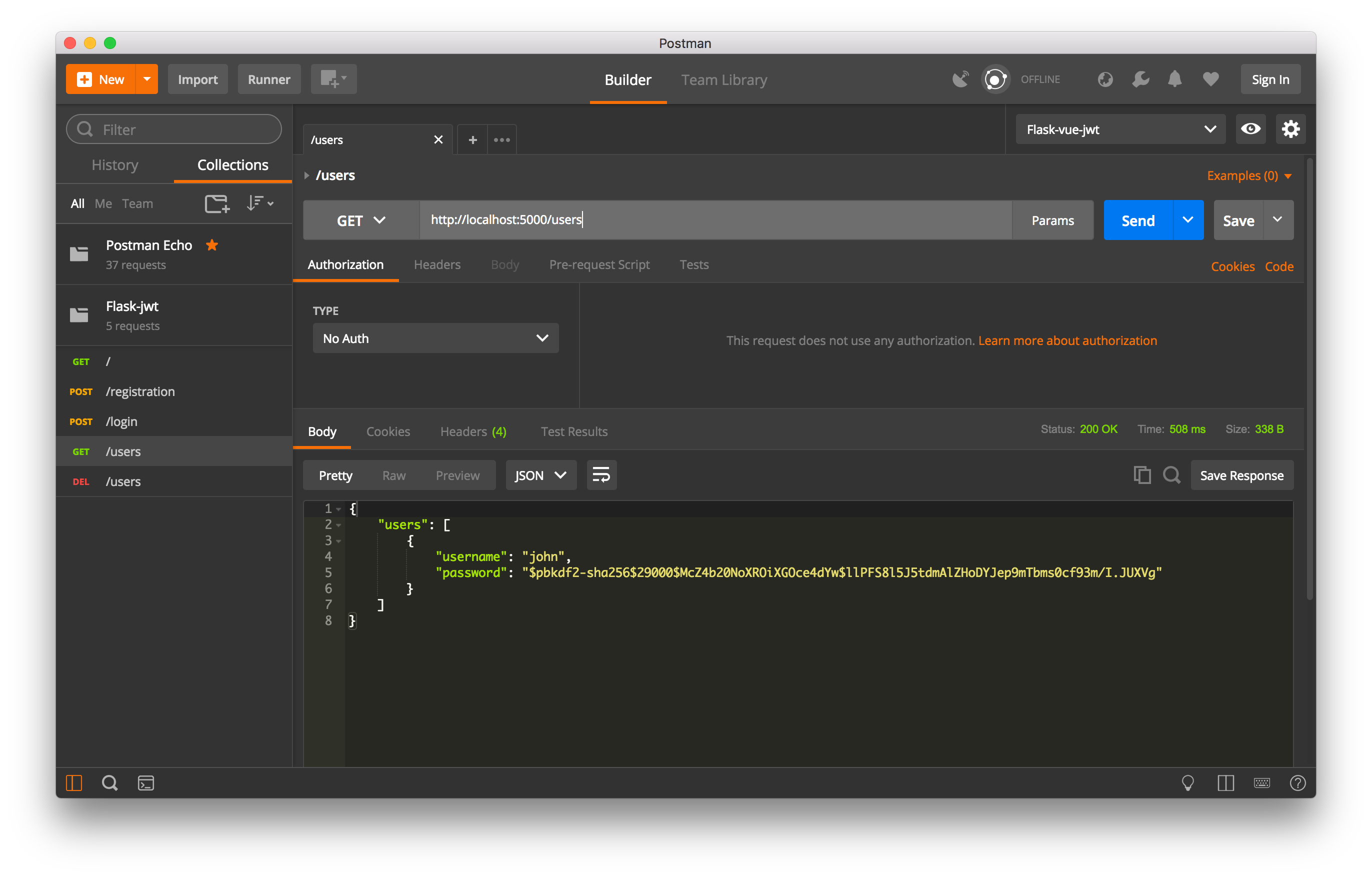 JWT authorization in Flask codeburst