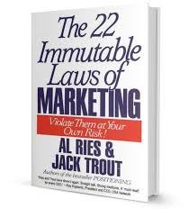 the 22 immutable laws of marketing articles against