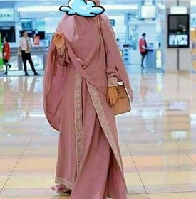 Gamis Syari Pesta Modern Kombinasi Terbaru Hijab Store