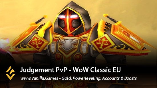 Buy WoW Classic Judgement Gold available for Horde & Alliance