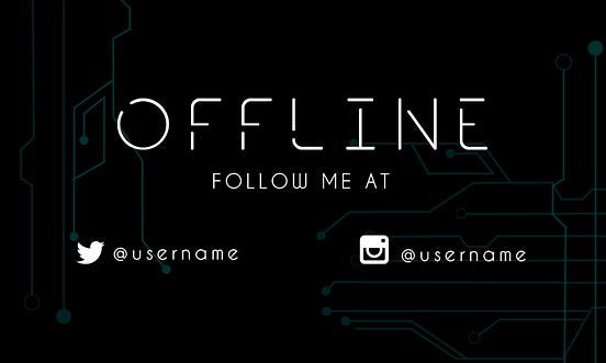 Placeit - Twitch Offline Banner Design Template for Just Chatting