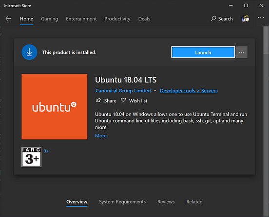 wsl ubuntu download without store
