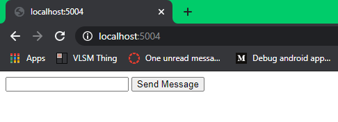heroku sendmessage onclick