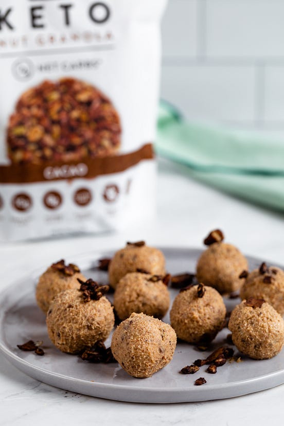 Cacao LowCarb Energy Balls Recipe NuTrail