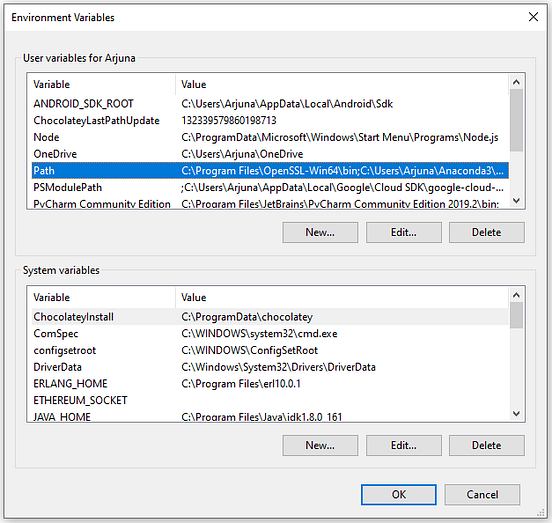 Installing OpenSSL on Windows 10 and updating PATH by Nintendo