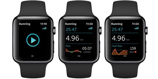 apple watch runkeeper without phone