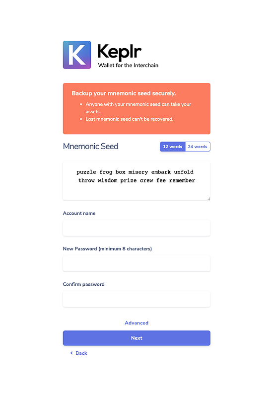 Deploy onto Akash : Setting up your Keplr Wallet | by Anthony Rosa