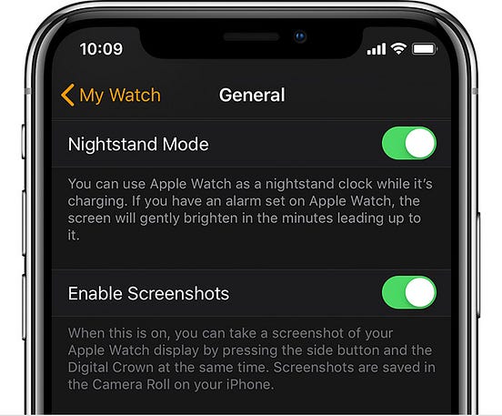 apple watch go to home screen