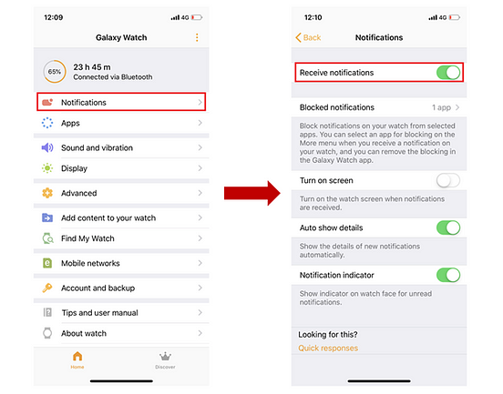 connect iphone to galaxy watch