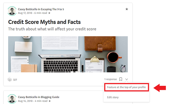 Medium Feature a Story on Your Profile | by Casey Botticello | Blogging ...