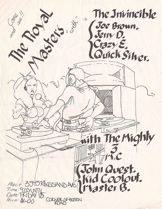 These handmade flyers from the earliest days of hip-hop advertise parties with rap’s biggest ...
