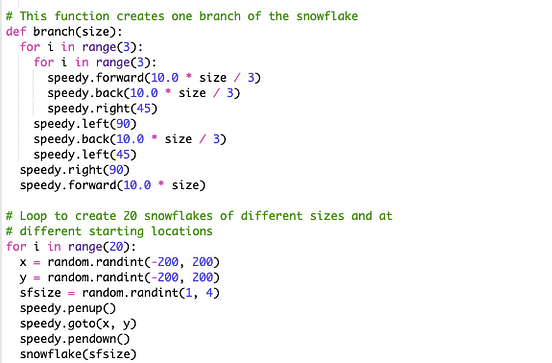 Snowflake art using python turtle 🐢 | by Benedict Neo | Medium