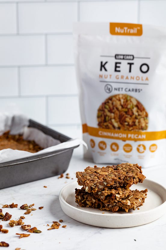 LowCarb Granola Bars Recipe NuTrail
