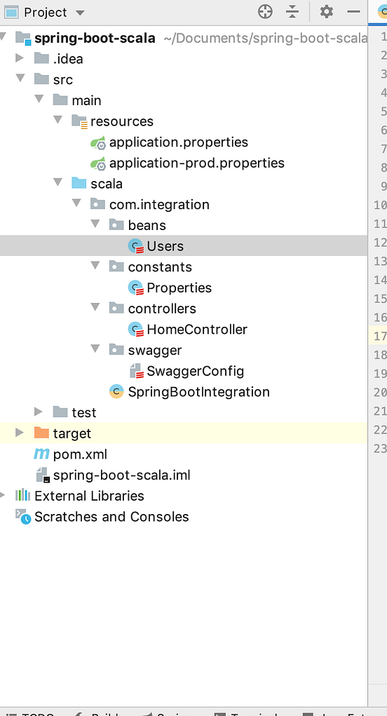 SPRING BOOT + SCALA + SWAGGER. Integrating Spring boot in Scala. Also