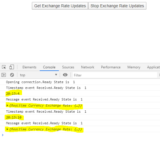 Simple Example to demonstrate Server Sent Events in Angular and Node