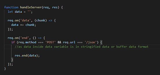 How To Handle JSON form Data From The Body Of The URL In Node JS And 
