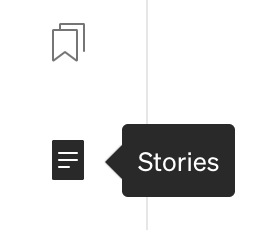 Medium’s icon menu displays tooltips when hovering over each icon.