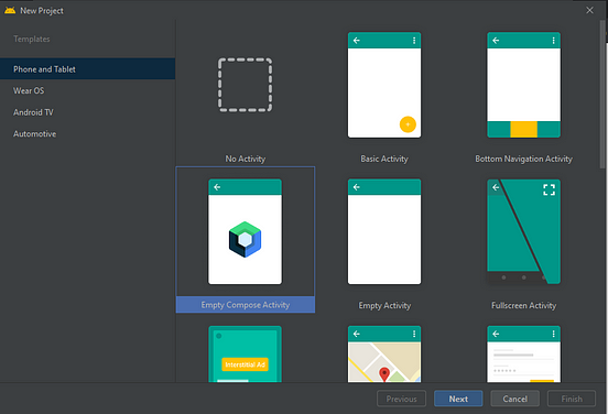 button selector android , jetpack compose, change background color